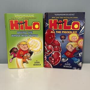 2 Hilo Book 2: Saving the Whole Wide World & Book 6 All The Pieces Fit Graphic